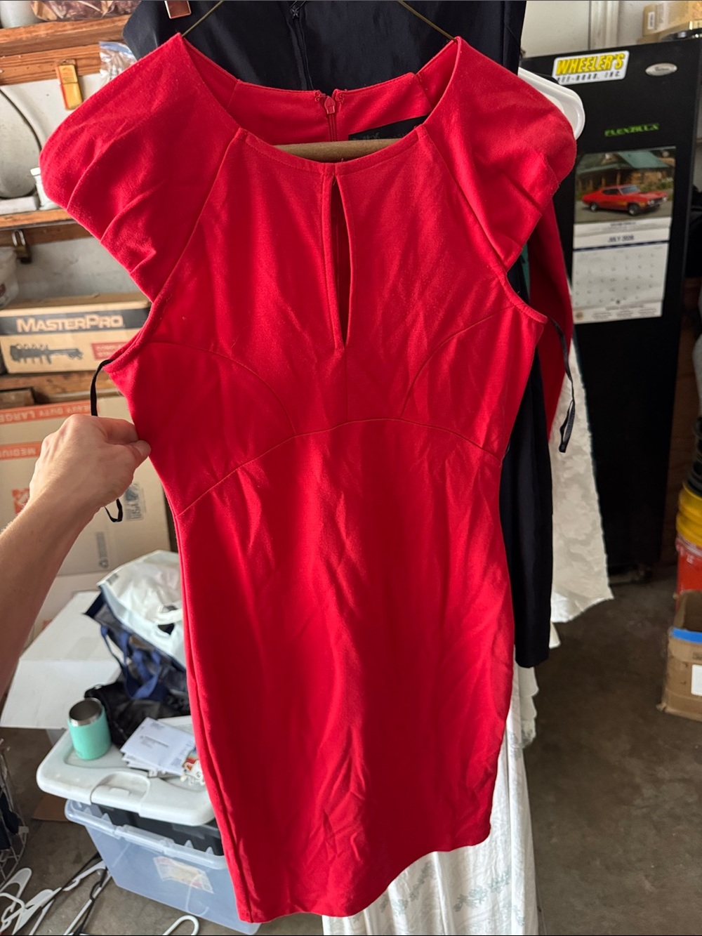 Kim Kardashian red stretchy dress size extra small